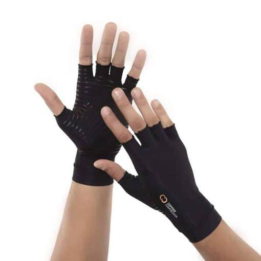 copper infused compression gloves