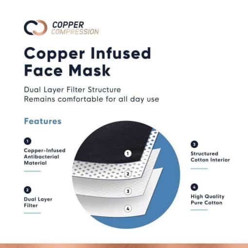 copper infused face mask