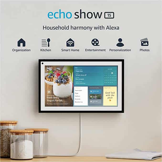 Echo Show 15, Full HD 15.6" Smart Display
