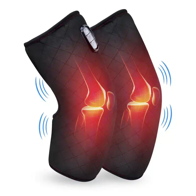 Comfier Heated Knee Brace Wrap with Massage, Vibration Knee Massager with Heat
