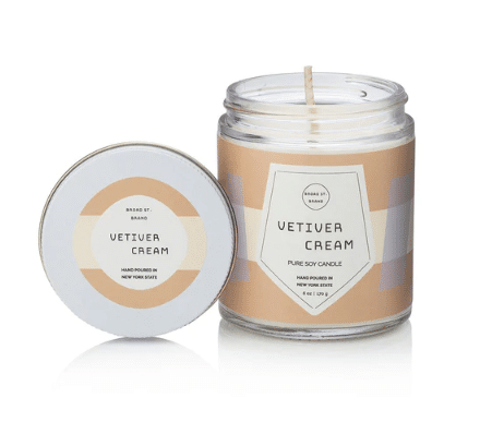 Vetiver Cream Pure Soy Candle