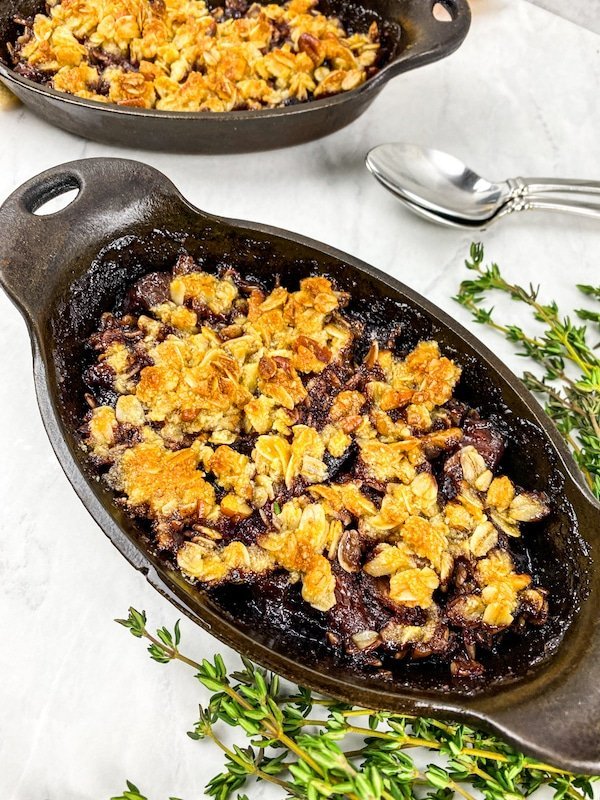 Cozy and Comforting: Warm Black Cherry Crisp