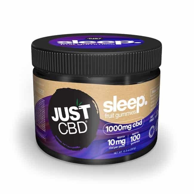 JUSTCBD GUMMY SLEEP BEARS JAR 16oz FL 24 WEB650px 1