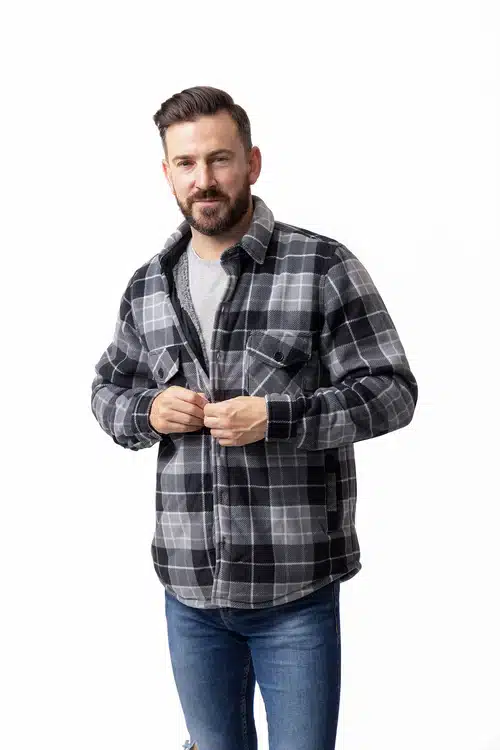 Mens Jax Plaid Shirt Jacket 1 1