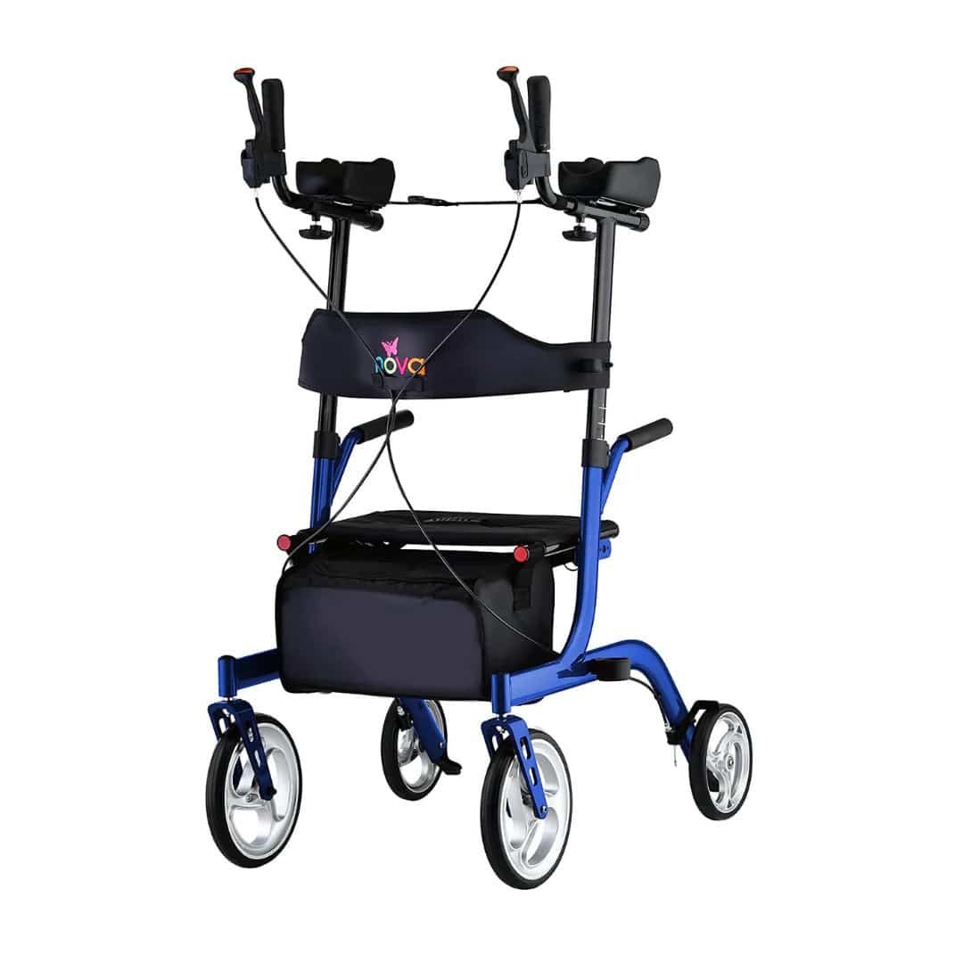 Why Heavy-Duty Walkers Are A Great Option For Seniors 2 Nova Medical Phoenix Rise UP Rollator Upright Rolling Walker 1
