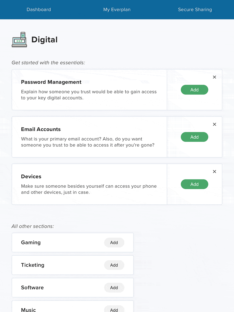 Secure Vault everplans gif 1