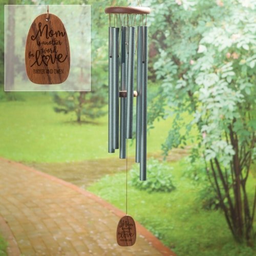 The Perfect Mothers' Day Gifts For Seniors: Show Appreciation In Style 1 Mom Is Another Word For Love Personalized Wind Chime