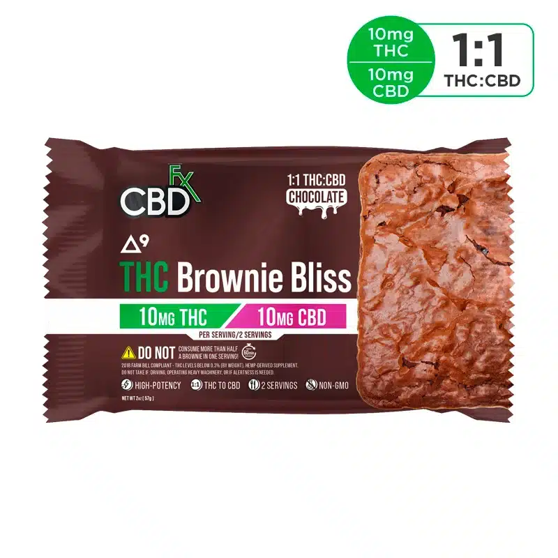 cbdfx d9 thc brownie ratio 1