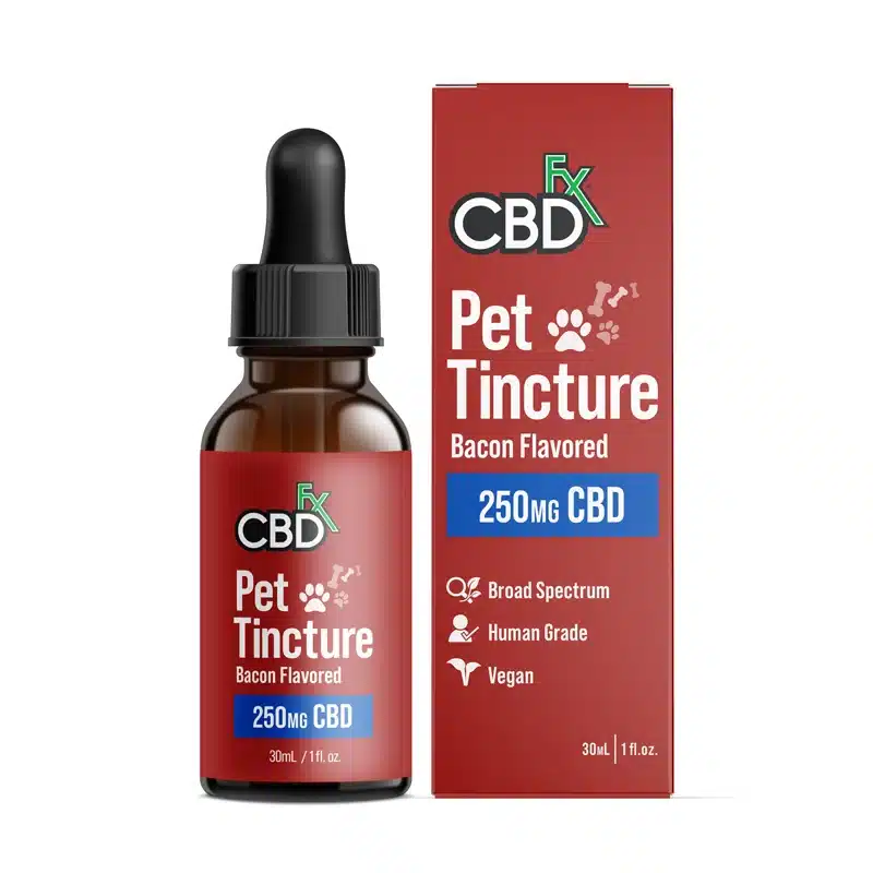 cbdfx pet tincture bacon flavored