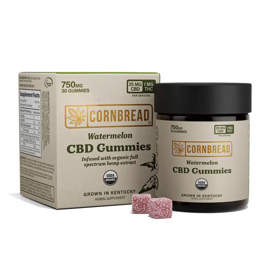 7 Best CBD Gummies for Pain and Inflammation 2023 2 Full spectrum Cornbread-Hemp