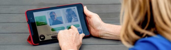 Grandpad-in-use
