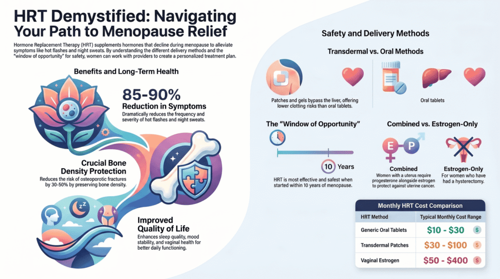 hormone replacement therapy infographic