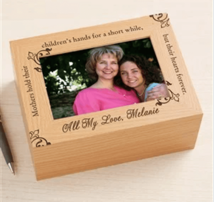 To My Mother Photo Keepsake Box for Women