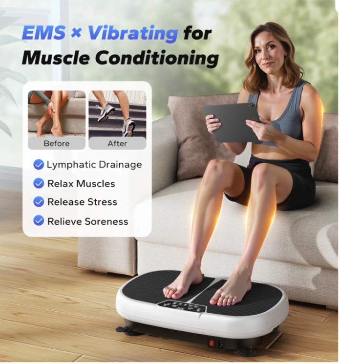 V42 EMS Vibration Plate for Lymphatic Drainage