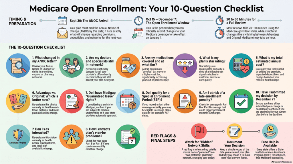 Medicare Open Enrollment Checklist 10 Questions to Ask