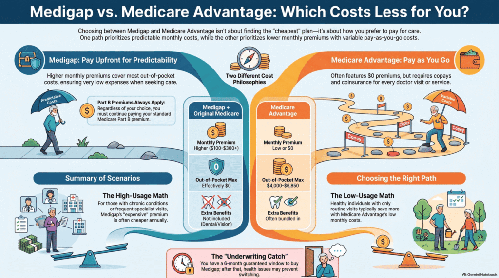 Medigap vs. Medicare Advantage Which Costs Less