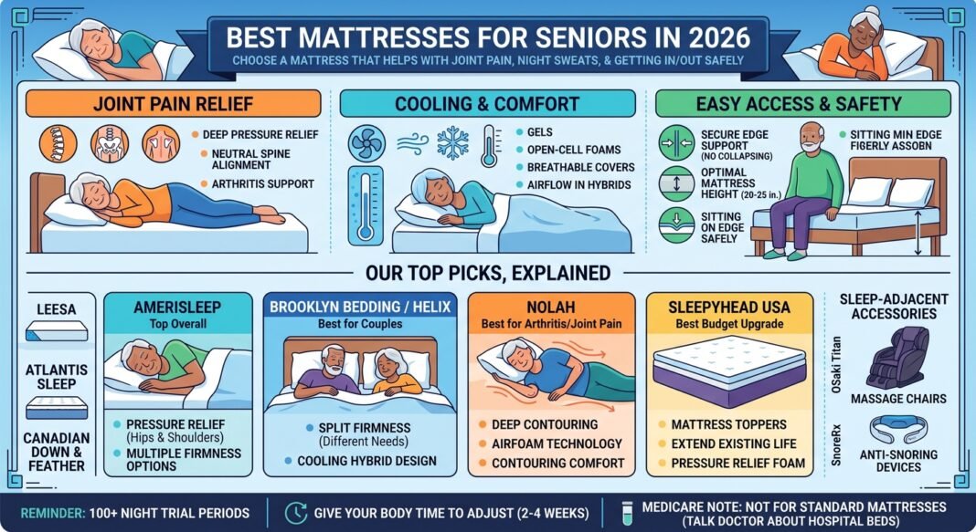 Best Mattresses for Seniors in 2026