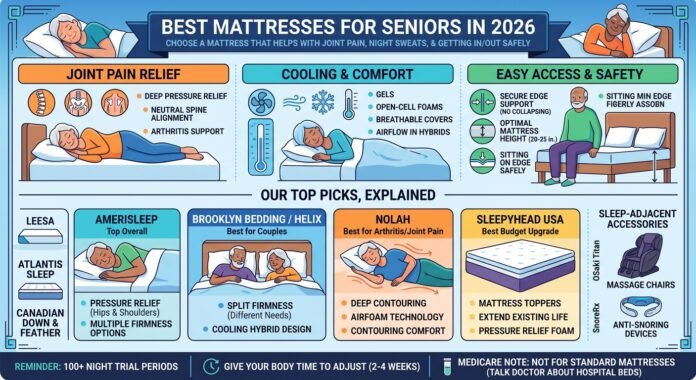 Best Mattresses for Seniors in 2026 Best Mattresses for Seniors in 2026