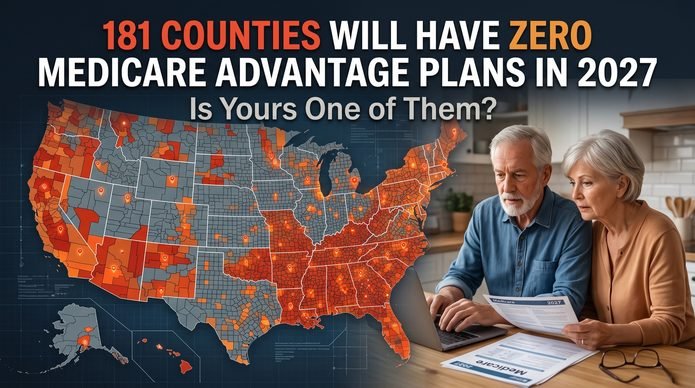181 Counties will have zero medicare advantage plan in 2027
