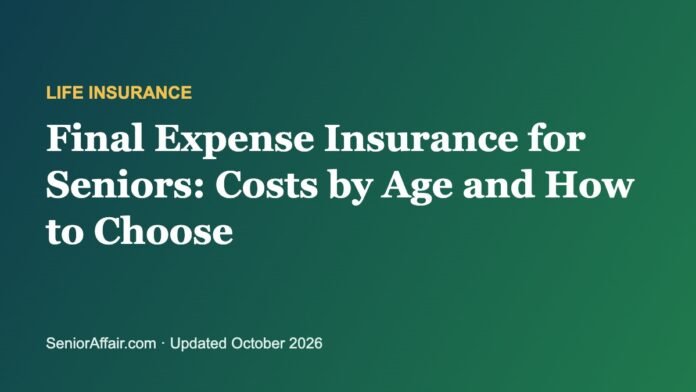 Final Expense Insurance for Seniors: Costs by Age and How to Choose